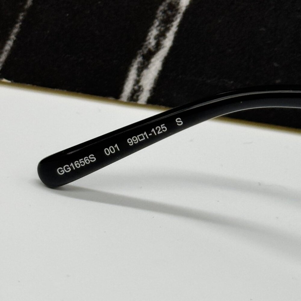 NEW GG1656S 001 GUCCI SHIELD MASK SUNGLASSES GUCCI - Picture 8 of 11